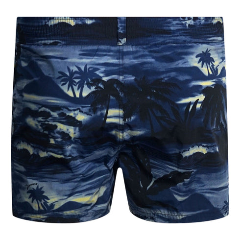 Dsquared2 Tropical Wave Design Blue Swim Shorts D7B6D4750 41248